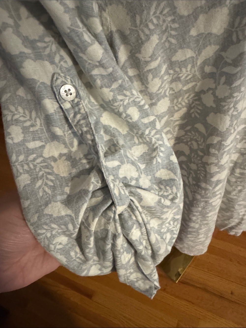 Faherty Linen Blend Floral Tunic Dress - Picture 4 of 4